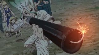 Dr Stone  Hyoga attacks Ishigami Village [upl. by Radmilla955]