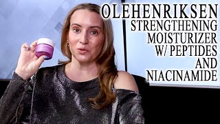 OLE HENRIKSEN Strength Trainer Peptide Moisturizer Strengthening Moisturizer Review Dupes amp How to [upl. by Paxon]