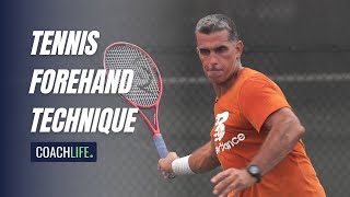 Tennis Forehand Technique NonDominant Hand Focus with Legendary Coach [upl. by Caton]