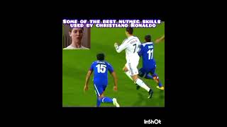 Impressive Nutmegging skills used by christiano Ronaldo to penetrate through opponentsnozmoscada [upl. by Aicatsue]