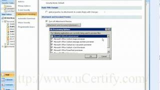 How to turn offon Attachment Preview in MS Outlook [upl. by Norvun]