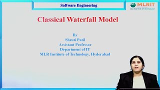 LEC03 Software Engineering  Classical Waterfall Model by Shruti Patil [upl. by Hank]