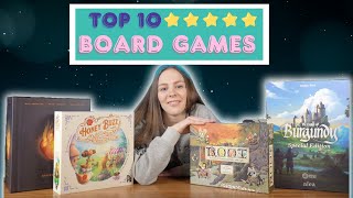 My Top 10 FiveStar Board Games [upl. by Selec]