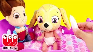 Paw Patrol Skye and Chase play Don’t Wake Granny Challenge  Ellie Sparkles Toys and Dolls [upl. by Florrie]