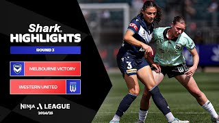 Melbourne Victory v Western United FC  Shark Highlights  Ninja ALeague 202425  Round 03 [upl. by Akiehsat]