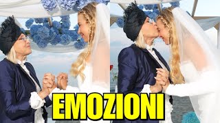 Clizia Incorvaia momento emozionante al matrimonio con Paolo Ciavarro il bacio di Eleonora Giorgi [upl. by Laehcimaj]