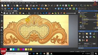 Headboard Carving 3D Toolpath  Artcam 2018  by GS Zone [upl. by Leseil792]