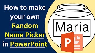 How to Make your own Name Picker [upl. by Jamnis]