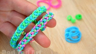 Inverted Fishtail Loom Band using your Fingers [upl. by Etteragram]