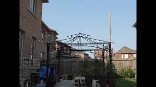 71 ft Random Wire Antenna Build For A Small Backyards Version 3 [upl. by Pacien437]