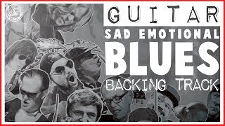 Sad Emotional Blues Backing Track in Am [upl. by Ssor]