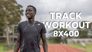 Track Workout 8x400  Peter Bol [upl. by Ahsiatal357]