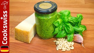 Basilikum Pesto  Pesto selbst machen im Mixer Pesto Genovese [upl. by Cozza]