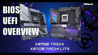 X870E Taichi UEFI Bios Overview [upl. by Rombert]