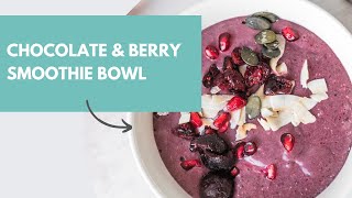 Thermomix Chocolate amp Berry Smoothie Bowl  Healthy Thermomix Recipes [upl. by Krystyna905]