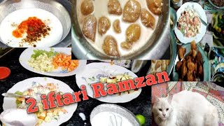 Ramazan ke 2 iftari   2022 Ramzan Humaira Quraishi fruit chat Dahi fulki [upl. by Eusassilem]