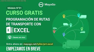 2 Curso gratis Programación de Rutas de Transporte con Excel Módulo 2 Ingeniería Industrial [upl. by Hnao]