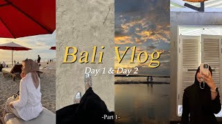 BALI VLOG 2024 vacation vlog day 1 amp day 2  pantai gwk tanah lot jimbaran 🌅🛫🏖️ [upl. by Bully995]