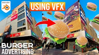 How To Create Advertising CGI Ads Using VFX in Blender  Blender VFX Tutorial [upl. by Atsirhc]