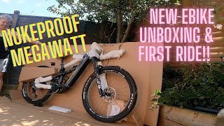 Brand New Bike Day ☢🔋⚡ Unboxing the Nukeproof Megawatt Elite [upl. by Alemahs566]