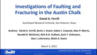 AAPG PSGD WebinarQampA David Ferrill presents Faulting and Fracturing in the Austin Chalk [upl. by Gairc216]