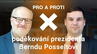 Měl prezident děkovat předsedovi Sudetoněmeckého krajanského sdružení Pro a proti [upl. by Netsua]