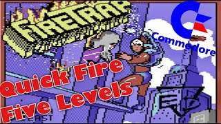 C64 Top Games  FireTrap  Completing The First Five Levels  Not Easy [upl. by Akcire]