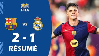 Résumé FC Barcelone 21 Real Madrid  Match Amical 2024 [upl. by Ahtekal]