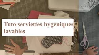 Tuto couture  Serviette hygiénique lavable Zéro déchet [upl. by Dauf]