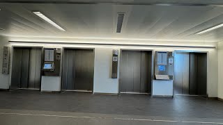 2018 ThyssenKrupp Agile Destination Dispatch Aufzüge im Klinikum Großhadern in München [upl. by Zoellick693]