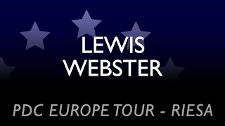 PDC European Tour Riesa  Lewis vs Webster [upl. by Whiney]