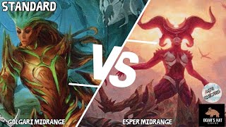 Golgari Midrange VS Esper Midrange MTG Standard [upl. by Hcirdla408]