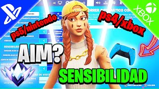 La MEJOR SENSIBILIDAD 🎯 DE FORTNITE PARA CONSOLAPC No Fallaras CONFIGURACIÓN PS4PS5SWITCHPC [upl. by Dermot]