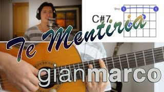 Te Mentiria Gian Marco Tutorial Cover  Acordes Mauro Martinez [upl. by Mya]