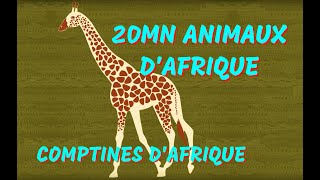 ANIMAUX D’AFRIQUE  Comptines africaines à gestes avec paroles [upl. by Neelyhtak820]