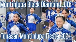 Muntinlupa Black Diamond Drum Bell Corps  Tunasan Muntinlupa Fiesta Parade 2024 [upl. by Naaitsirhc]