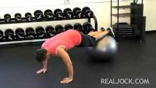 Stability Ball Pikeups [upl. by Bruni]