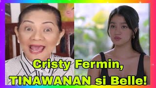 Cristy Fermin TINAWANAN lang si Belle Mariano Netizens nagREACT [upl. by Tansy]