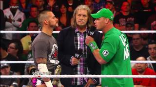 Bret Hart punches CM Punk Raw Sept 10 2012 [upl. by Mcclelland]