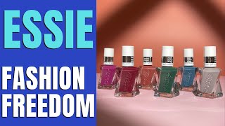 Essie quotFashion Freedomquot Gel Couture Collection  Swatch amp Review  2023 [upl. by Power]