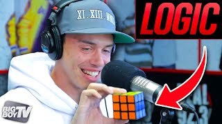 Rapper Logic Solves a Rubiks Cube During Freestyle  BigBoyTV [upl. by Dyann]