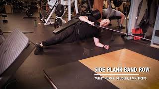 side plank band row [upl. by Jourdain]