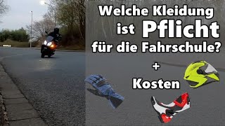 Wie teuer ist die günstigste Motorradkleidung für die Fahrschule Welche Kleidung ist Pflicht [upl. by Eindys130]