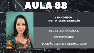 Posição relativa de duas retas [upl. by Photina]