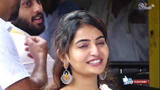 Tollywood Actress Ananya Nagalla Beautiful Look At Tirumala Temple [upl. by Barnet]