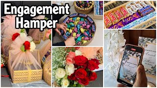 engagement hamper making malayalamengagement hamper packing ideas [upl. by Alleiram321]