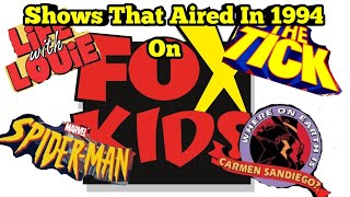 Shows That Aired In 1994 On Fox Kids foxkids 90s [upl. by Chaker288]