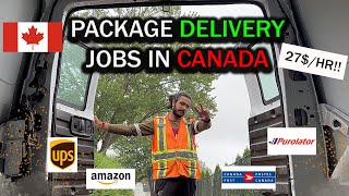 PACKAGE DELIVERY JOBS IN CANADA  EASIEST PART TIME JOB  INTERNATIONAL STUDENTS  EARNINGS REVEALED [upl. by Novehc]