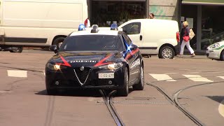 ALFA GIULIA CARABINIERI IN SIRENAALFA GIULIA POLIZIA DI STATO IN SIRENA Milano [upl. by Hecker916]