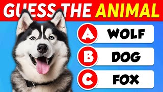 Guess 60 ANIMALS 🐶🐱 EASY to IMPOSSIBLE 🧠🤯 [upl. by Fairman]